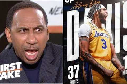 Thunderstorm is coming - Stephen A. reacts to Anthony Davis'''' 37 Pts as Lakers beat Nets 116-103
