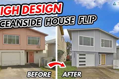 Oceanside House Flip Before and After - Designer Home Remodel