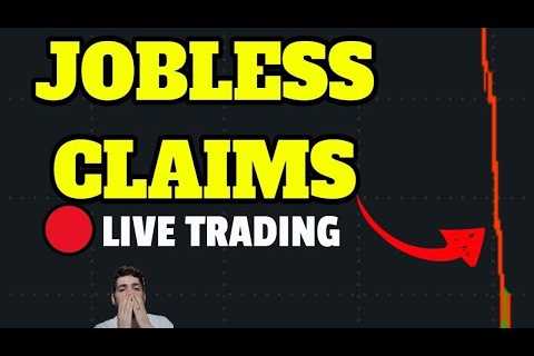 🔴LIVE: JOBLESS CLAIMS DATA & PHILLY FED INDEX 8:30! Building Permits! TRADING ES TSLA