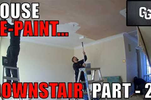FULL HOUSE RE-PAINT!!! | PART - 2 | DOWNSTAIRS TIMELAPSE | With Dad & Brothers...