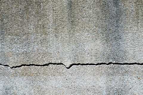 Can a cracked concrete wall be repaired?