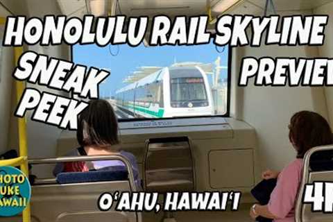 Honolulu Rail Skyline Preview June 28, 2023 Oahu Hawaii Video of Riding the Honolulu Rail Skyline