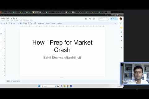 How I prepare for Market Crashes
