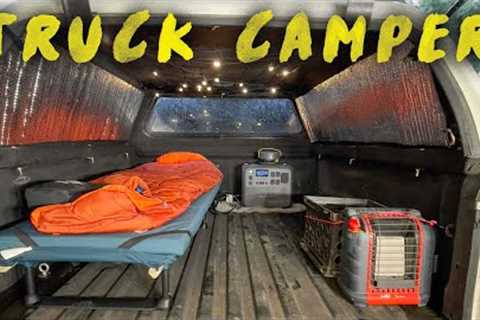 Building A Budget Truck Camper With Out Power Tools! (No Build)