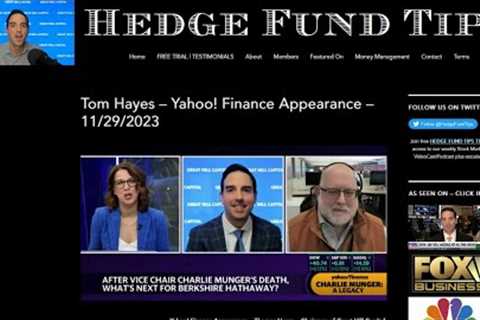 Hedge Fund Tips with Tom Hayes - VideoCast - Episode 215 - November 30, 2023