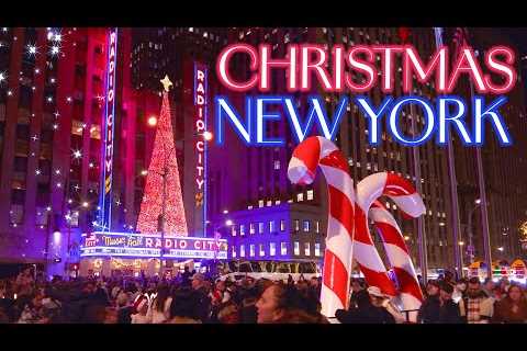 Christmas Night in New York 🎁🎉Rockefeller Center, Radio City, Times Square