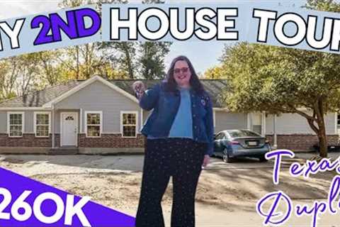 My SECOND NEW house tour! Duplex investment bought by single woman $260k