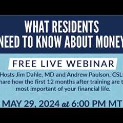 What Residents Need to Know About Money