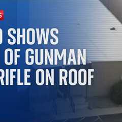 BREAKING: Footage appears to show rifle and body on roof after Trump shot