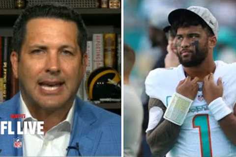 NFL LIVE | Adam Schefter gives Tua Tagovailoa update as training camp begins without new contract