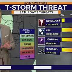 Severe weather threat increases around Portland