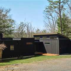 For $900K, You Can Scoop Up a Matte Black Prefab in Upstate New York