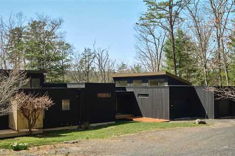 For $900K, You Can Scoop Up a Matte Black Prefab in Upstate New York