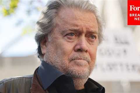 WATCH LIVE: Steve Bannon Holds Press Briefing After Release From Prison