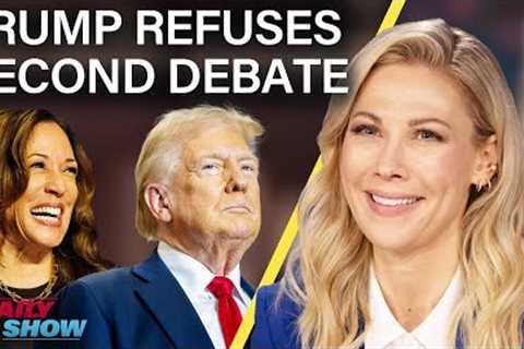 Trump Refuses 2nd Debate & Calls BS on Kamala''s McDonald''s Experience | The Daily Show