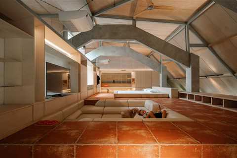 The Roof of This Indonesian Home Hides an Impressively Roomy Primary Suite