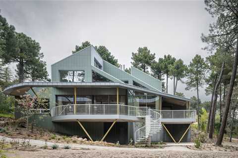 A Graywater Pond Doubles as a Frog Habitat at This Forest Retreat Outside Madrid