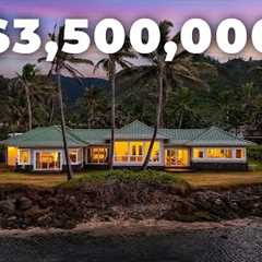 $3,500,000 Hawaii Oceanfront Property Hauula Oahu Home Tour