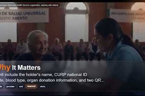 Mexico launches Universal Health Service registration, starting with elderly