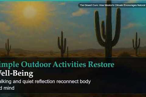 The Desert Cure: How Mexico's Climate Encourages Natural Healing